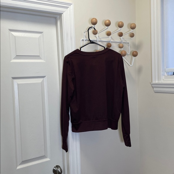 Vuori Long Sleeve Athletic Top - Maroon - L - Picture 5 of 10